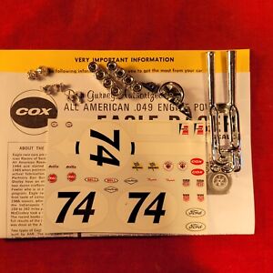 Cox Gurney Eagle Indy Racer Chrome and Decals