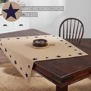 Mesa My Country 40x40 Tela PAÍS Granja Casa Natural Azul Marino Estrellas - Imagen 1 de 5