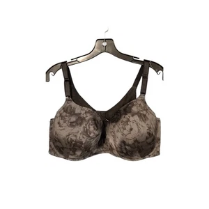 Torrid Curve Underwire Charcoal Floral Design Bra 46DD - Picture 1 of 4