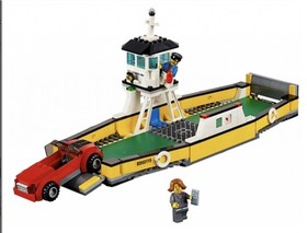 LEGO City: Ferry (60119) Just Missing 2 Stickers, Otherwise Complete W Minifigs