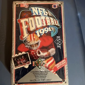 1991 UPPER DECK FOOTBALL HIGH SERIES FACTORY SEALED WRAPPED WAX BOX - Bild 1 von 4