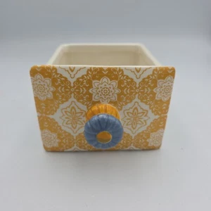 The Pioneer Woman Flea Market Yellow Teal Tea Spice Box REPLACEMENT DRAWER ONLY - Picture 1 of 7