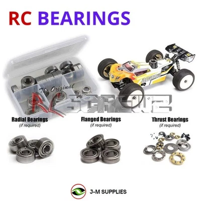 RCScrewZ Metal Shielded Bearings aga002b for Agama Racing A8T/Evo 1/8th Truggy - Image 1 of 4