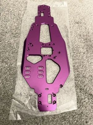 NUEVA PLACA DE CHASIS HPI 73914 UPGRADE 7075S PÚRPURA PARA NITRO RS4 3 NO MINI SUPER Foto 1 de 2