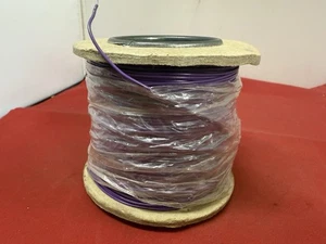100m Thin Purple Cable Wire Single Strand 0.6mm Hook Up Electrical - Picture 1 of 4
