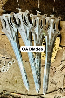 4pcs-Handmade Masters Of The Universe Heman Power Sword Blank Blades W/Cover - Image 1 of 4