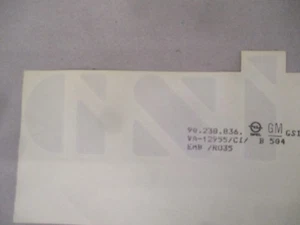 Pegatina Opel Manta A B Kadett E Corsa A B logotipo inscripción "GSI" NUEVO orig. GM - Imagen 1 de 5
