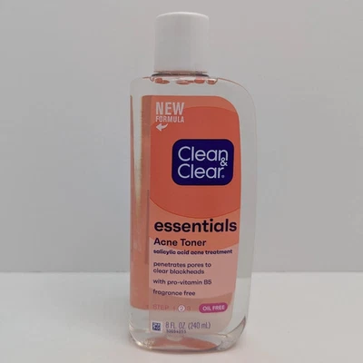 Clean & Clear Essentials безмасляный тоник для лечения акне с салициловой кислотой 8 жидких унций - Изображение 1 из 2
