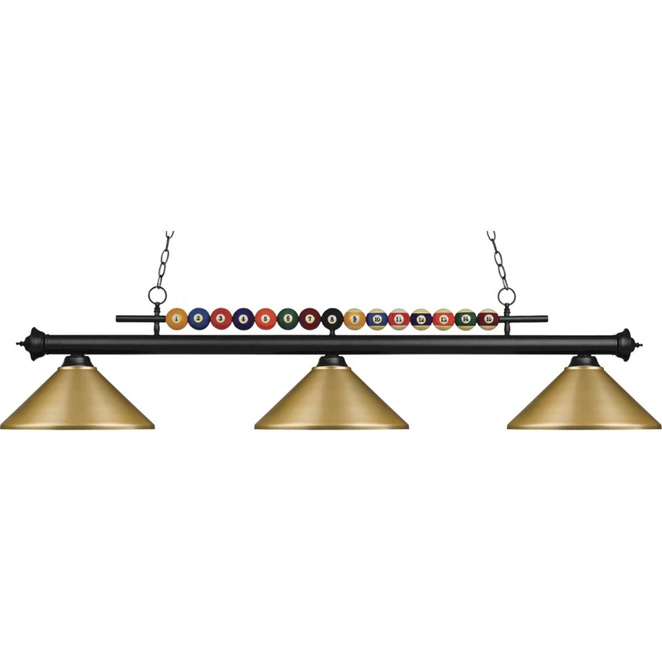 Z-Lite 170MB-MSG Shark Billiard Light Matte Black - Image 1 of 1