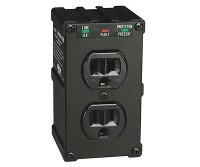 TRIPP LITE Isobar 2 Outlets Surge Suppressor - Receptacles: 2x NEMA 5-15R -1410J - Image 1 of 2