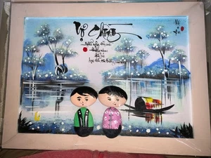 Vietnamesische Landschaft Kieselbild - Bild 1 von 7