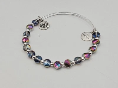  Pulsera Alex & Ani "Solsticio" Vía Láctea 🌌 Cristal Swarovski Plata ✨️ Foto 1 de 4