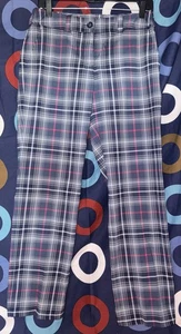 Nike Women's Golf Tour Performance Dri-Fit Pants Size 4 Blue/Pink/White Plaid - Picture 1 of 4
