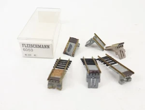 Fleischmann H0 6053 juego complementario piezas de conexión vías ciegas para torno - Imagen 1 de 2