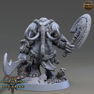 Elephant Man Joomini, D&D Wargaming Fantasy Beastmen Miniature 32mm scale - Picture 1 of 2