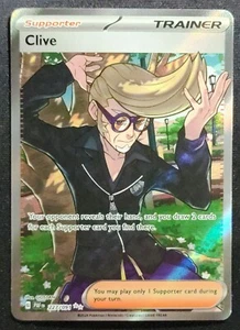 Paldean Fates Ultra Rare Trainer Clive 227/091 Pokemon Card Full Art - Picture 1 of 2