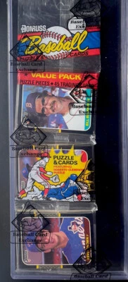 1987 Donruss Baseball Rack Pack BBCE (Greg Maddux & Kevin Brown) RC Rookie Top - Изображение 1 из 2