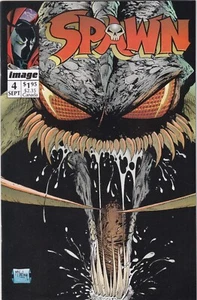 Spawn #4 NM- 1992 Image Todd McFarlane 1st Cover Appearance of Violator W/Coupon - Picture 1 of 2