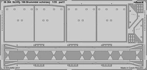 Eduard 1/35 Photoetch detail Sd. Kfz. 166 Brummbär schürzen for Tamiya - 36364 - Picture 1 of 5