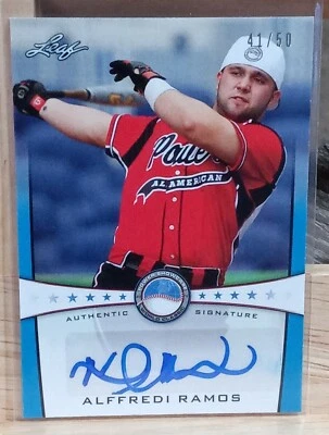 2013 Leaf Power Showcase Auto /50 Alffredi Ramos #PSA-AR1 Auto - Image 1 of 4