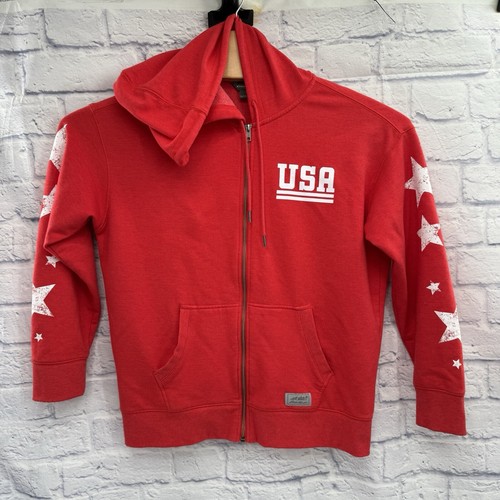 VETEMENTS Felpa con cappuccio e zip intera Eddie Bauer Cozy Camp USA Salsa Donna Small