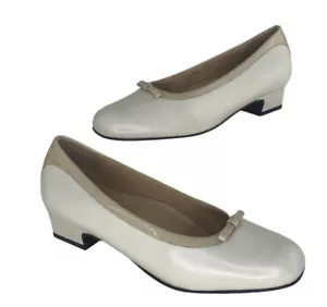 Trotters Mujer Hueso Oscuro Topo Cuero Confort Talla 6,5 Ancho - Imagen 1 de 7