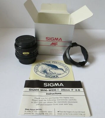 SIGMA MF 28mm F/2.8 Interchangeable lens KPR Mount - Image 1 of 4