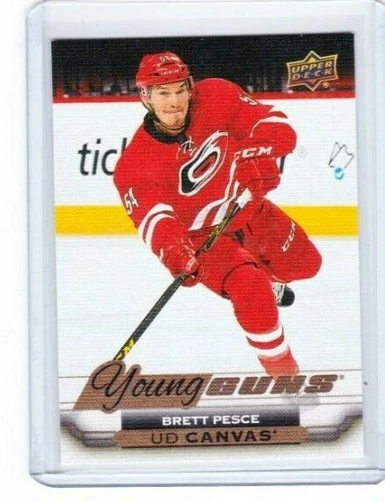 2015 2015-16 UPPER DECK BRETT PESCE YOUNG GUNS ROOKIE CANVAS C226 HURRICANES - Image 1 of 1