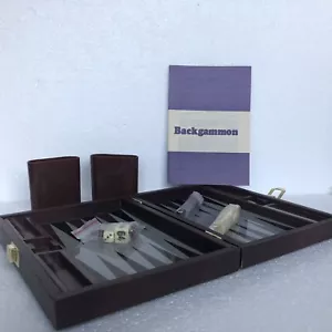 Vintage Cardinal Magnetic Backgammon Travel Set Complete 9x13.5 Inch Open - Picture 1 of 7