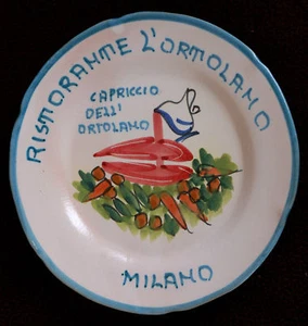 BUON RICORDO PLACA SOLIMENE VIETRI CERÁMICA ITALIANA MILANO CAPRICCIO 1975 - Imagen 1 de 2