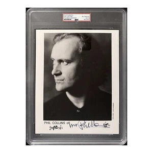 Phil Collins Signed Genesis Legend Virgin Records 10/91 8x10 Promo Photo PSA - Picture 1 of 2