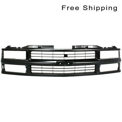 Inserto de barra transversal de parrilla pintado negro carcasa e inserto se adapta a C1500 GM1200239 Foto 1 de 4