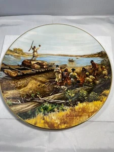 Arrival of Sergeant Pryor 7th Issue Lewis & Clark Expedition Collector Plate VTG - Picture 1 of 2