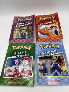 Lot of 4 POKEMON Scholastic Children’s Books Free Ship - Picture 1 of 2