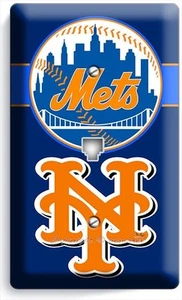 NEW YORK METS BASEBALL TEAM TELEFONBUCHSE TELEFON WANDPLATTE ABDECKUNG SPORTRAUM KUNST - Bild 1 von 1