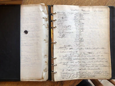 1924-25 Binder Of Notes From dental medicine. - Image 1 of 4