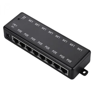 POE Injecteur 8 Ports PoE Alimentation Ethernet Alimentation pour CCTV POE K1507 - Photo 1/9