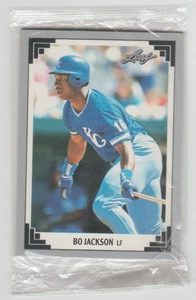 1991 Donruss Factory Leaf PREVIEW Sealed Pack 4 Cards BO JACKSON Top MATTINGLY - Picture 1 of 2