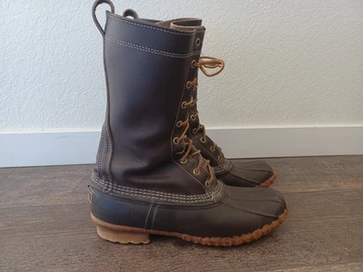 Vintage Hombre L.L. Bean Duck Botas Maine Zapatos de Caza Talla 10 N Foto 1 de 4