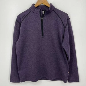 Sudadera Pullover PING 1/4 Cremallera Para Hombre Talla M Púrpura Golf Logo Sensor Cálida - Imagen 1 de 11