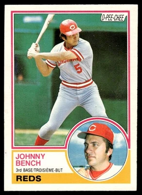 1983 O-Pee-Chee Johnny Bench Cincinnati Reds #60 - Image 1 of 2