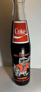 VINTAGE Florida Gators 1984 SEC Football Champions Coca-Cola Bottle, Mint! - Bild 1 von 8