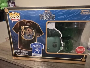 Funko Pop! & Tee Black Panther Wakanda Forever Namor Figure and T-Shirt M - Picture 1 of 2