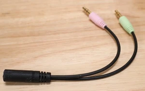 Oticon Connectline Streamer Pro 1.3A REPLACEMENT PART  3.5 mm Headset Splitter - Picture 1 of 3