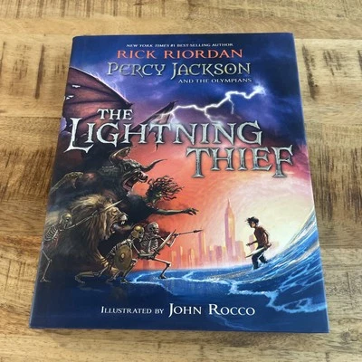Percy Jackson: The Lightning Thief, by Rick Riordan, Illustrated HC New - Image 1 of 4