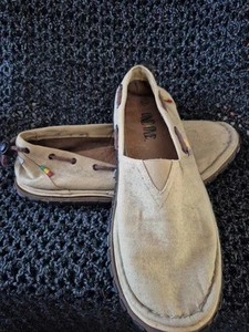 Bob Marley One Love Kingston Mens Shoes Size 13 Canvas Beige Worn And Loved - Picture 1 of 14