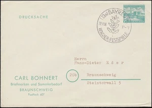 Berlin PU 3/5 Drucksache Carl Bohnert, SSt BAYREUTH Wagner-Festspiele 22.8.56 - Bild 1 von 1