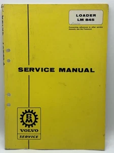 Volvo Service Loader LM 845 Workshop Manual Repair - Foto 1 di 7