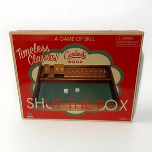 Shut The Box Cardinal's Wooden Timeless Classic Game without Instructions - Picture 1 of 2