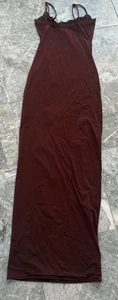 Skims Fits Everybody lace top slip dress sz small mocha - Picture 1 of 6
